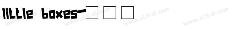 little boxes字体转换